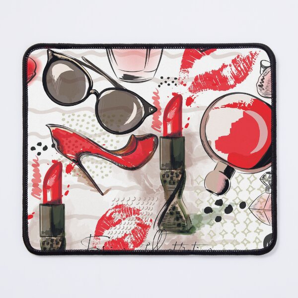 Item preview, French Parisian Stylish Lady In Red designed and sold by Pink Pineapple Works.