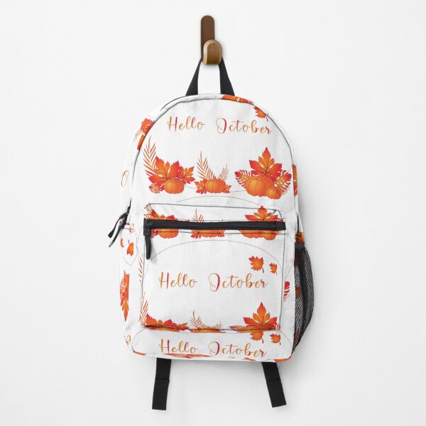 Item preview, Hello October leaf and pumpkin designed and sold by ZieProject.
