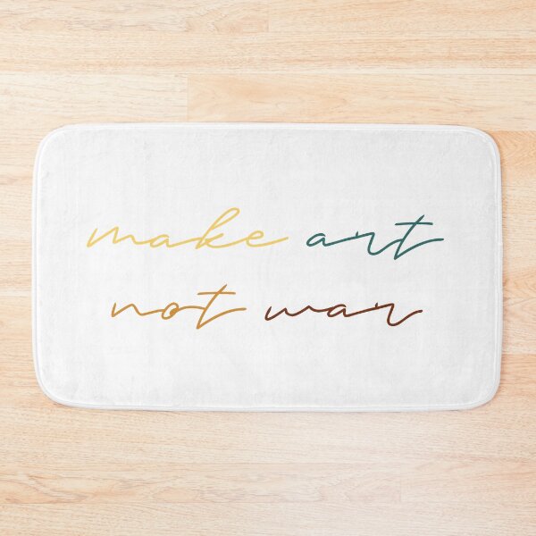 Item preview, Make art not war - retro script designed and sold by annaguerrawords.