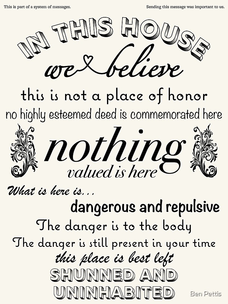 "Longtime nuclear waste warning message for the home" Canvas Print for