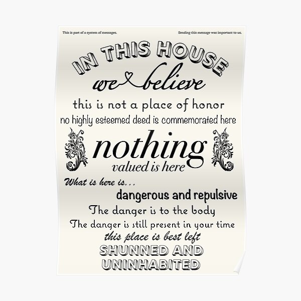 Long-time nuclear waste warning message for the home Poster