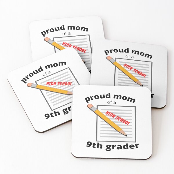 Item preview, proud mom of a ninth grader, paper and pencil graphic designed and sold by Jessi-Sketches.