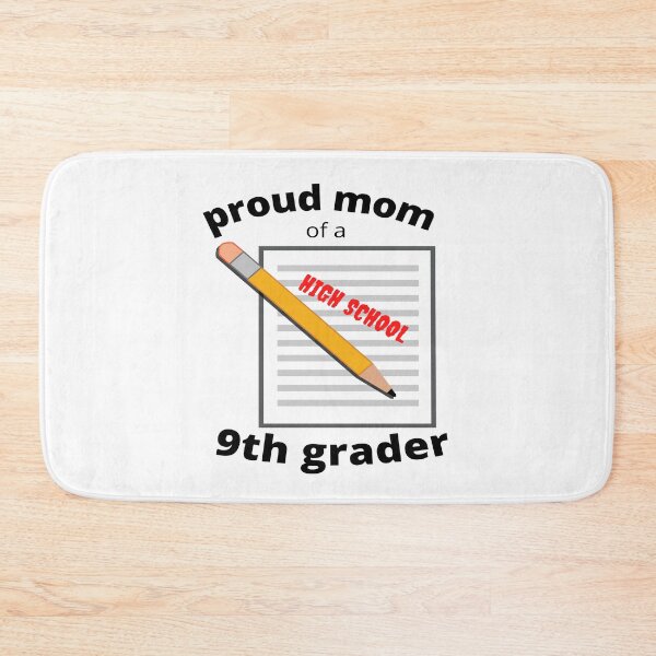 Item preview, proud mom of a ninth grader, paper and pencil graphic designed and sold by Jessi-Sketches.