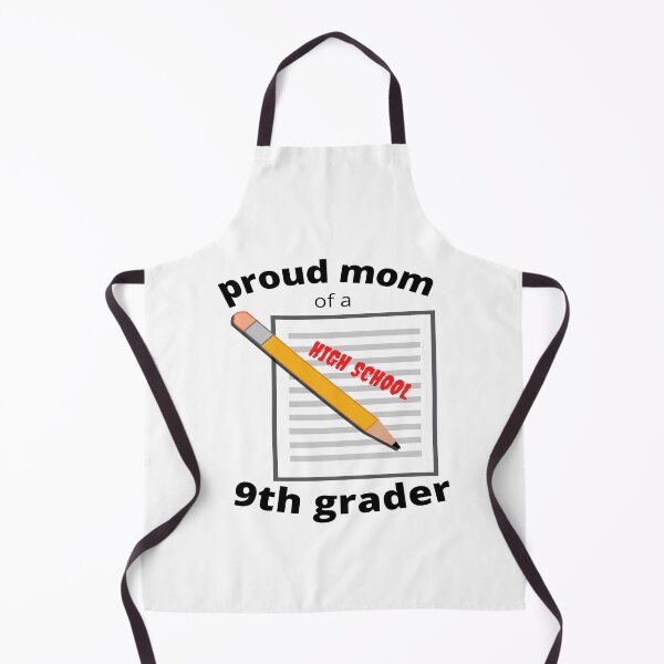Item preview, proud mom of a ninth grader, paper and pencil graphic designed and sold by Jessi-Sketches.