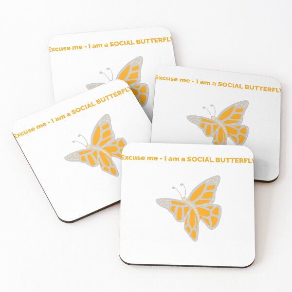 Item preview, I'm a SOCIAL BUTTERFLY - Funny designed and sold by Designs2Excite.