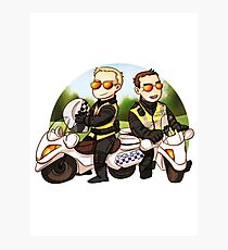 Motor cops Photographic Print