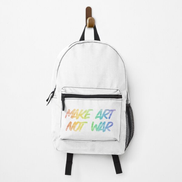 Item preview, Make art not war - rainbow strokes designed and sold by annaguerrawords.