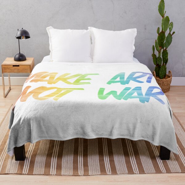 Item preview, Make art not war - rainbow strokes designed and sold by annaguerrawords.