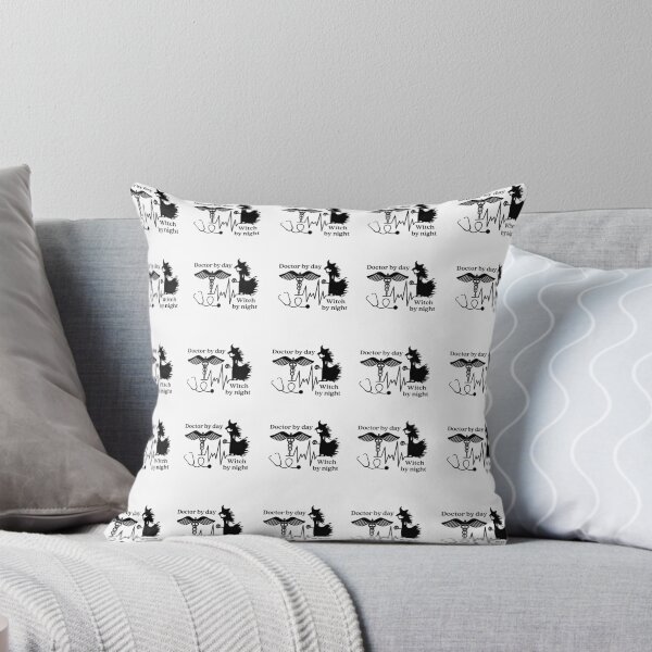 Item preview, Doctor by day, witch by night pattern design designed and sold by Auntieck.