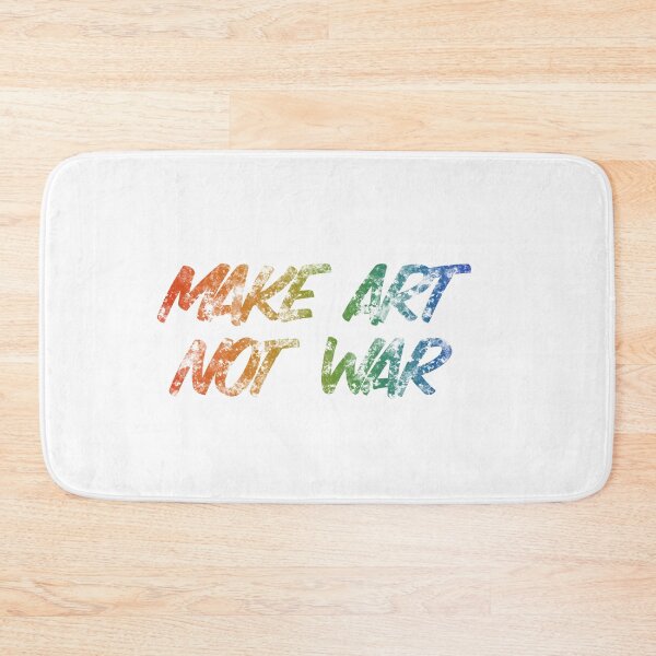 Item preview, Make art not war - watercolor rainbow designed and sold by annaguerrawords.