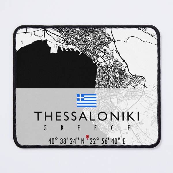 Item preview, THESSALONIKI MAP GREECE designed and sold by hatimelhag.