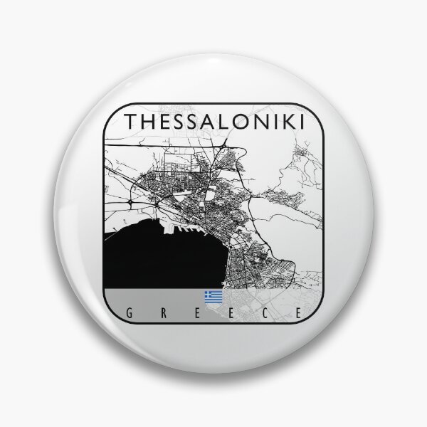 Item preview, THESSALONIKI MAP GREECE designed and sold by hatimelhag.