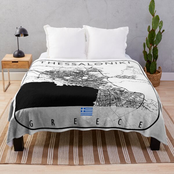Item preview, THESSALONIKI MAP GREECE designed and sold by hatimelhag.