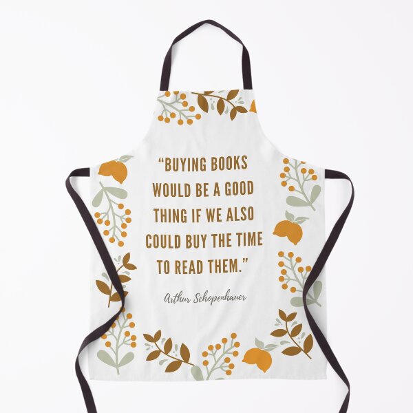 Item preview, Schopenhauer book quote with floral design designed and sold by SaraTug.