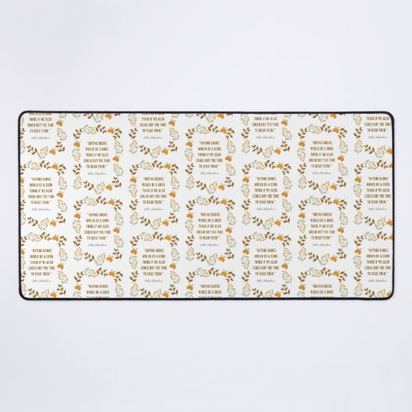 Item preview, Schopenhauer book quote with floral design designed and sold by SaraTug.
