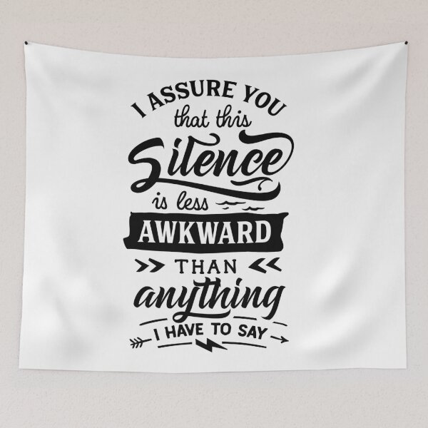Item preview, I assure you that this silence is less awkward- Funny men’s and women’s introvert sayings designed and sold by Designs Of all kinds.