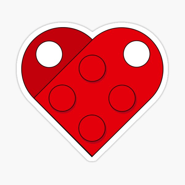 Item preview, Brick Heart (Red) designed and sold by thereeljames.