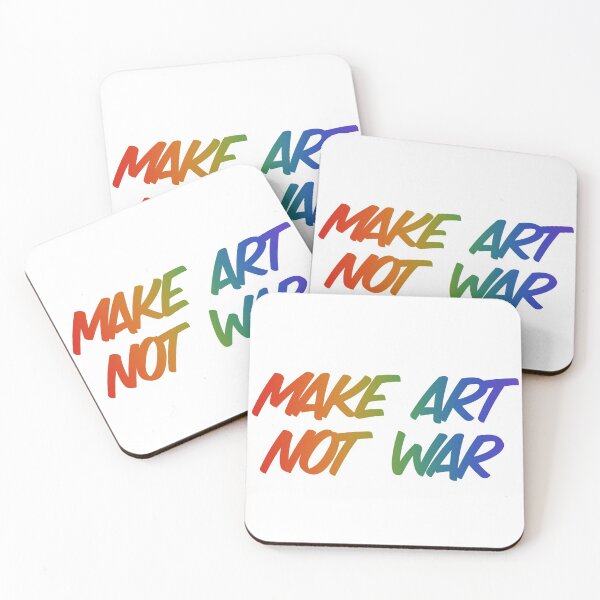 Item preview, Make art not war - rainbow designed and sold by annaguerrawords.