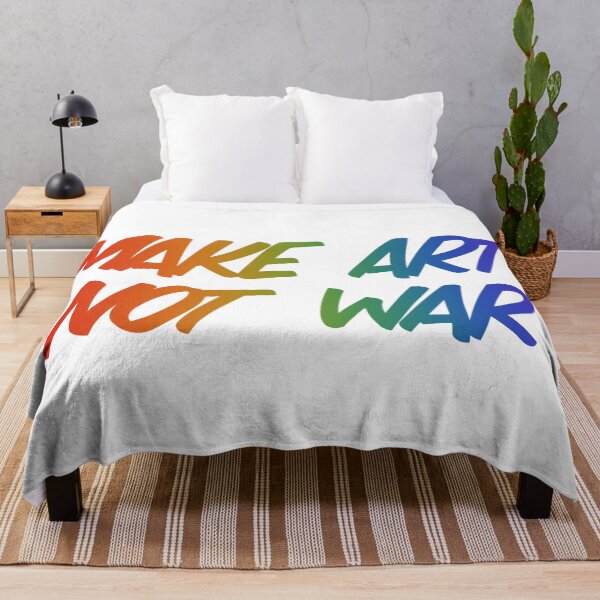 Item preview, Make art not war - rainbow designed and sold by annaguerrawords.