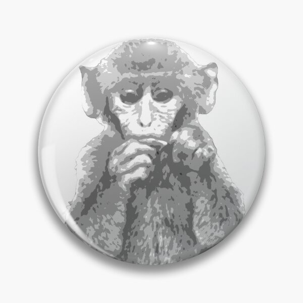 Item preview, Monochrome Monkey - Pop Art Style & Posterized designed and sold by artisananimals.