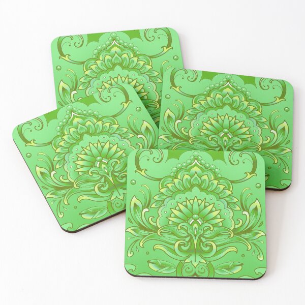 Item preview, grass green mandala pattern designed and sold by weilertsen.