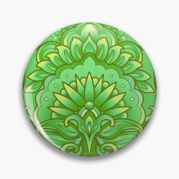 Item preview, grass green mandala pattern designed and sold by weilertsen.