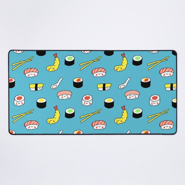 Item preview, Kawaii Sushi Pattern (blue) designed and sold by Design Minds Boutique.