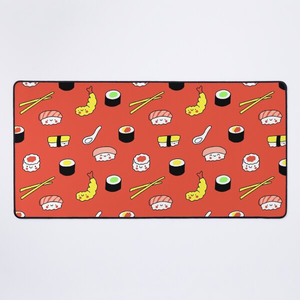 Item preview, Kawaii Sushi Pattern (red) designed and sold by Design Minds Boutique.