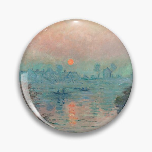 Item preview, Sun setting on the Seine at Lavacourt (1880) Claude Monet designed and sold by Sneh Universe.