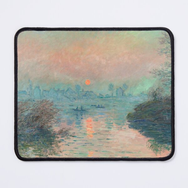 Item preview, Sun setting on the Seine at Lavacourt (1880) Claude Monet designed and sold by Sneh Universe.