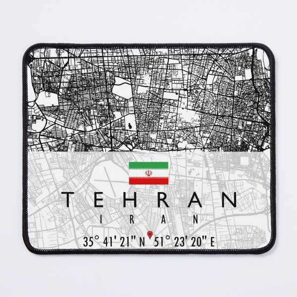 Item preview, TEHRAN MAP IRAN designed and sold by hatimelhag.