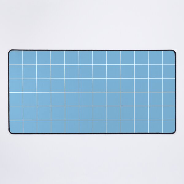 Item preview, Windowpane Check Grid (white/sky blue) designed and sold by Design Minds Boutique.