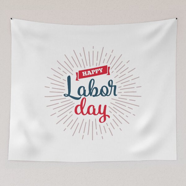 Item preview, Happy Labor Day Calligraphy, Lettering Design designed and sold by FoxLand.