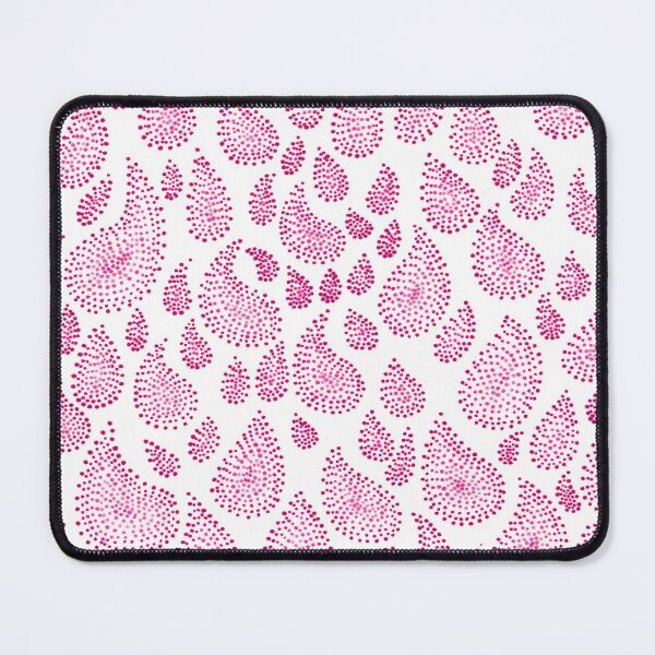 Item preview, psychedelic white and pink dot pop art swirly trippy sixties raindrop paisley pattern © 2019 Karen-Anne Geddes designed and sold by Karen-Anne Geddes.