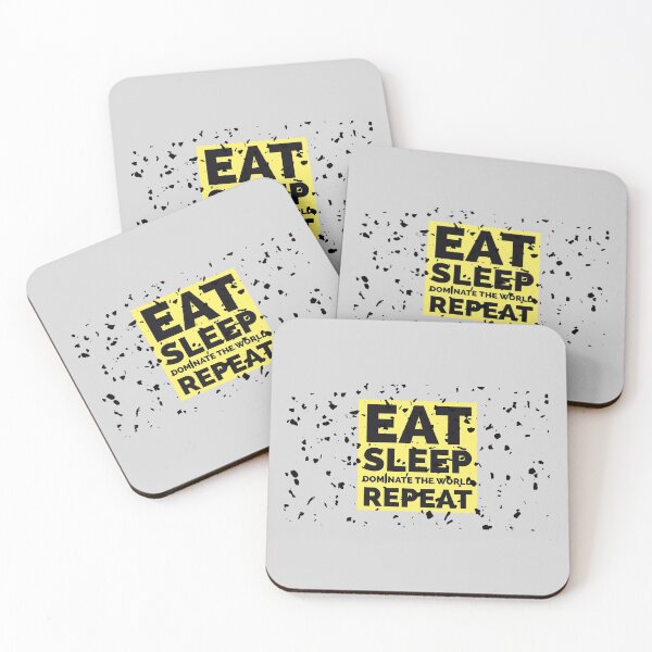 Item preview, EAT SLEEP DOMINATE THE WORLD REPEAT designed and sold by Deeadheir.