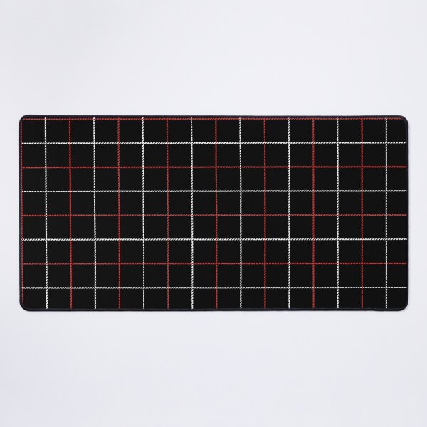 Item preview, Tattersall Windowpane Check Plaid (black/white/red) designed and sold by Design Minds Boutique.