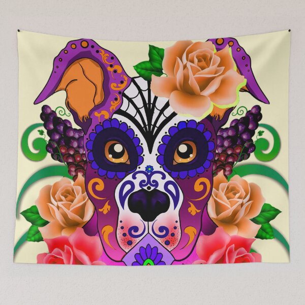 Item preview,   Skull Sugar Pitbull designed and sold by Gothic Fantasy.