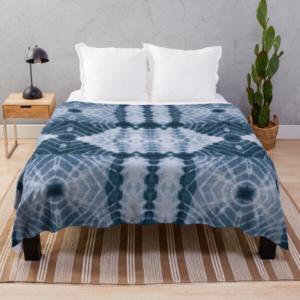 Item preview, Denim Geo Shibori designed and sold by Nina May Designs.