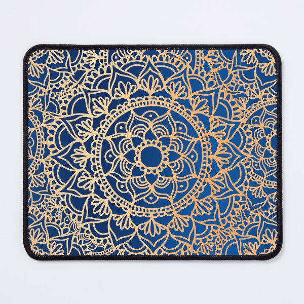 Item preview, Blue and Gold Mandala Pattern designed and sold by Julie Erin Designs.