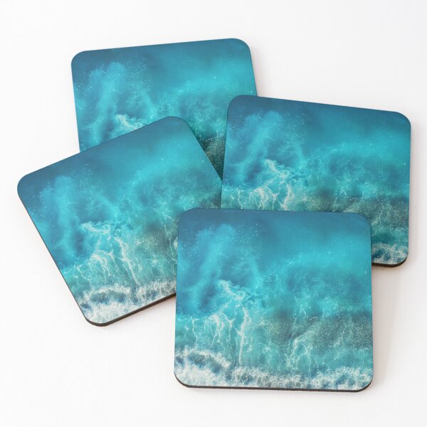 Item preview, Beautiful Blue Ocean With Crashing Waves designed and sold by CherryDamzel.