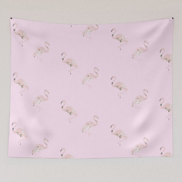 Item preview, Floral Pink Flamingos  designed and sold by Artbysaeme.