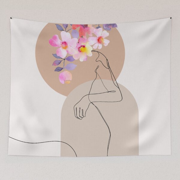 Item preview, Abstract Boho Flowers designed and sold by PatiMN.