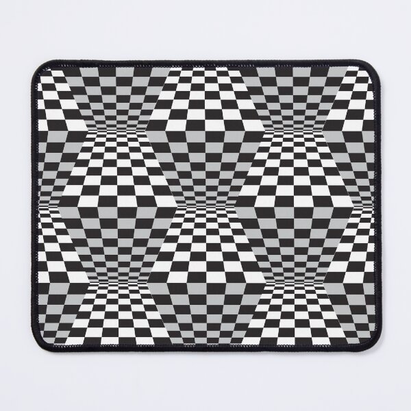 Item preview, Op Art Dimensional Checks designed and sold by Lisann.