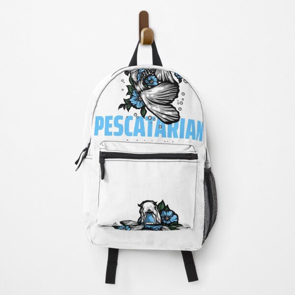 Item preview, Artistic Blue Pescatarian Fish and Flower Design designed and sold by Cosmonauteur.