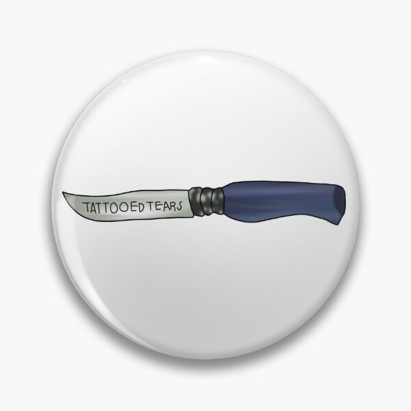 Item preview, Tattooed tears knife designed and sold by Calli Harris.