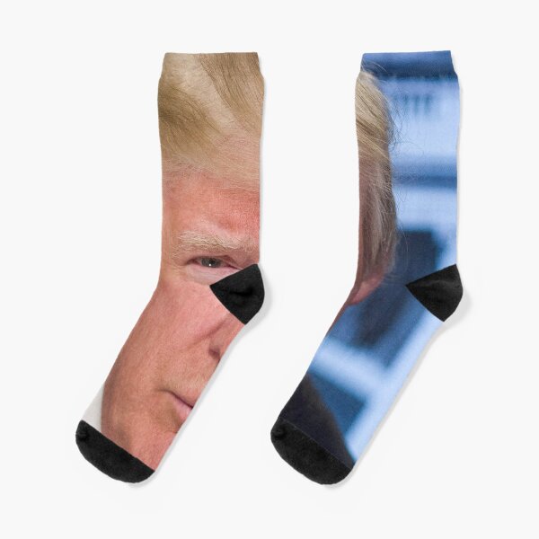 Donald Trump Overly Zoomed Socks