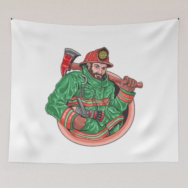 Item preview, Firefighter Proud AND Strong Green designed and sold by artorno.