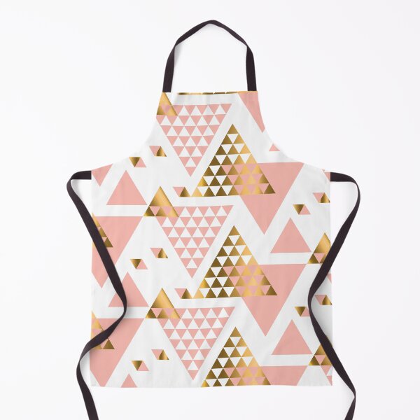 Item preview, Pink and Gold Foil Pyramids Triangles designed and sold by Pink Pineapple Works.