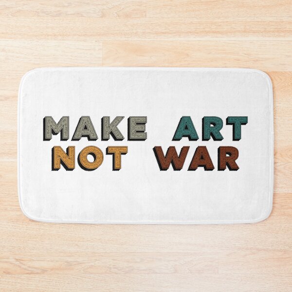 Item preview, Make art not war - retro swirl designed and sold by annaguerrawords.