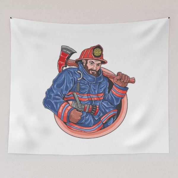 Item preview, Firefighter Proud AND Strong Blue designed and sold by artorno.